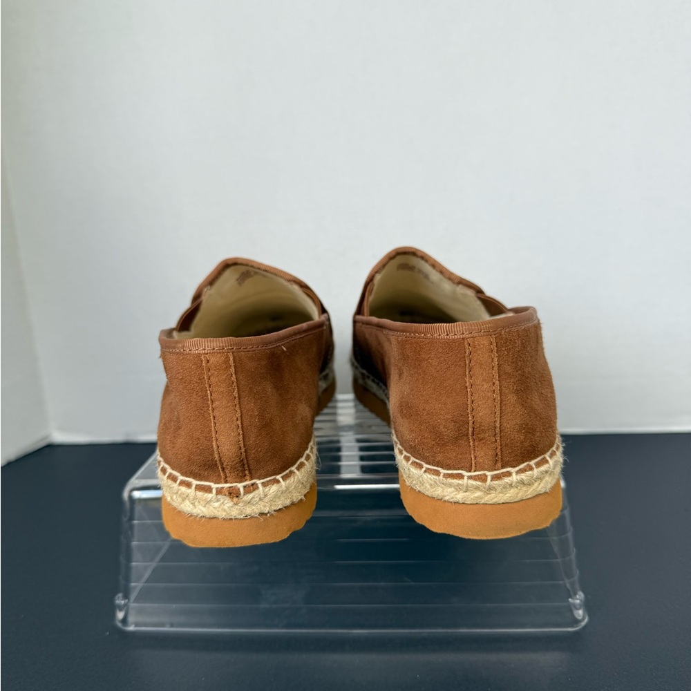 MICHAEL KORS Hastings Slip-On Brown Suede Flat Shoes Size 8.5 - Picture 6 of 10